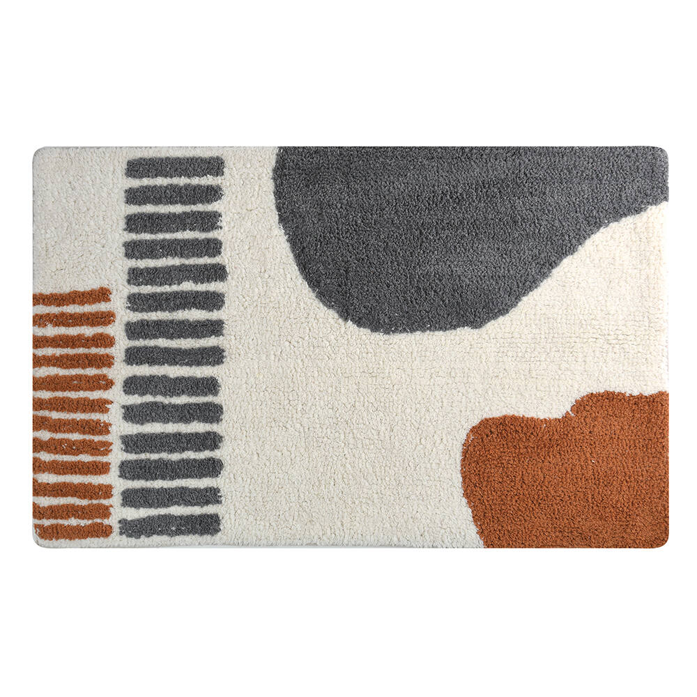 Tapis de bain Teiva 50x80cm terracotta/écru - SPiRELLA