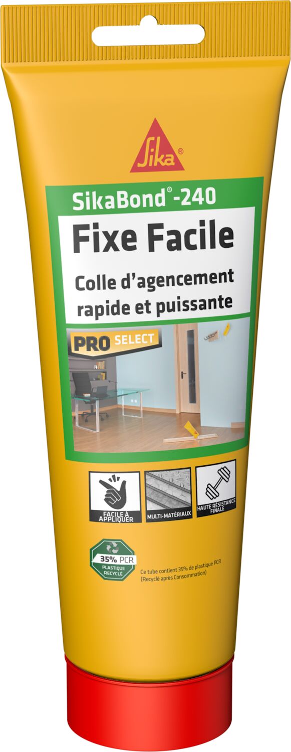 Colle d'agencement rapide Sikabond 240 blanc 260gr - SIKA