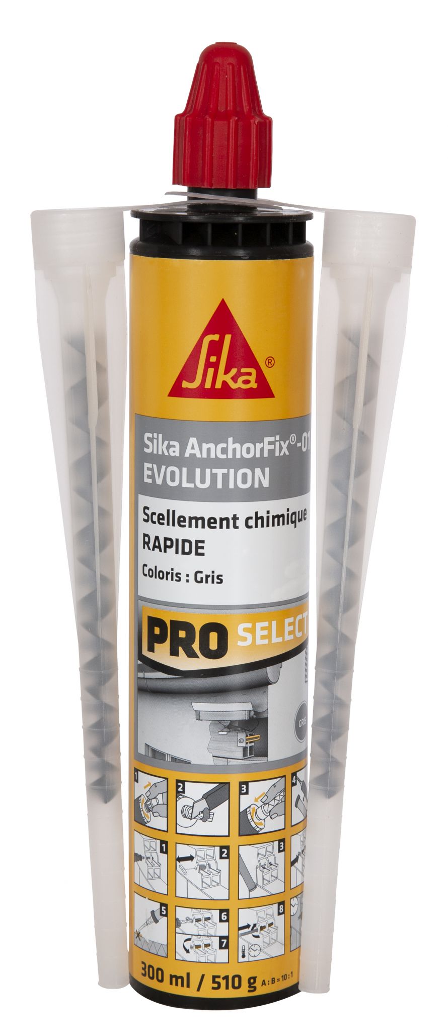 Scellement Chimique Rapide AnchorFix®-01 Evolution Ton Pierre 300ml - SIKA