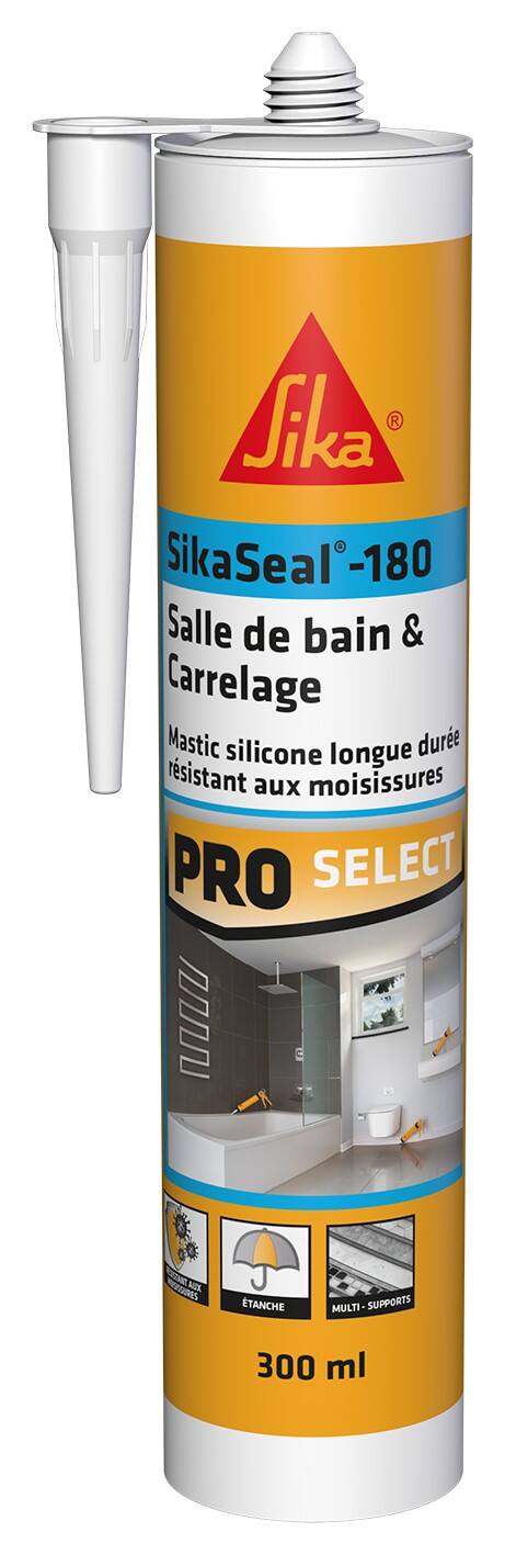Mastic Salle de bain SikaSeal-180 Blanc 300ml - SIKA
