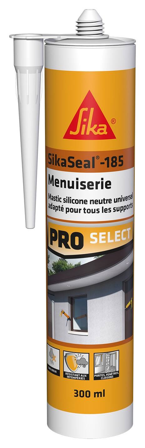 Mastic silicone Menuiserie SikaSeal-185 Anthracite 300ml - SIKA