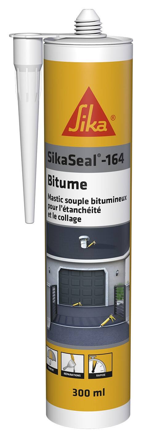 Mastic souple Sikaseal 164 Bitume noir - SIKA