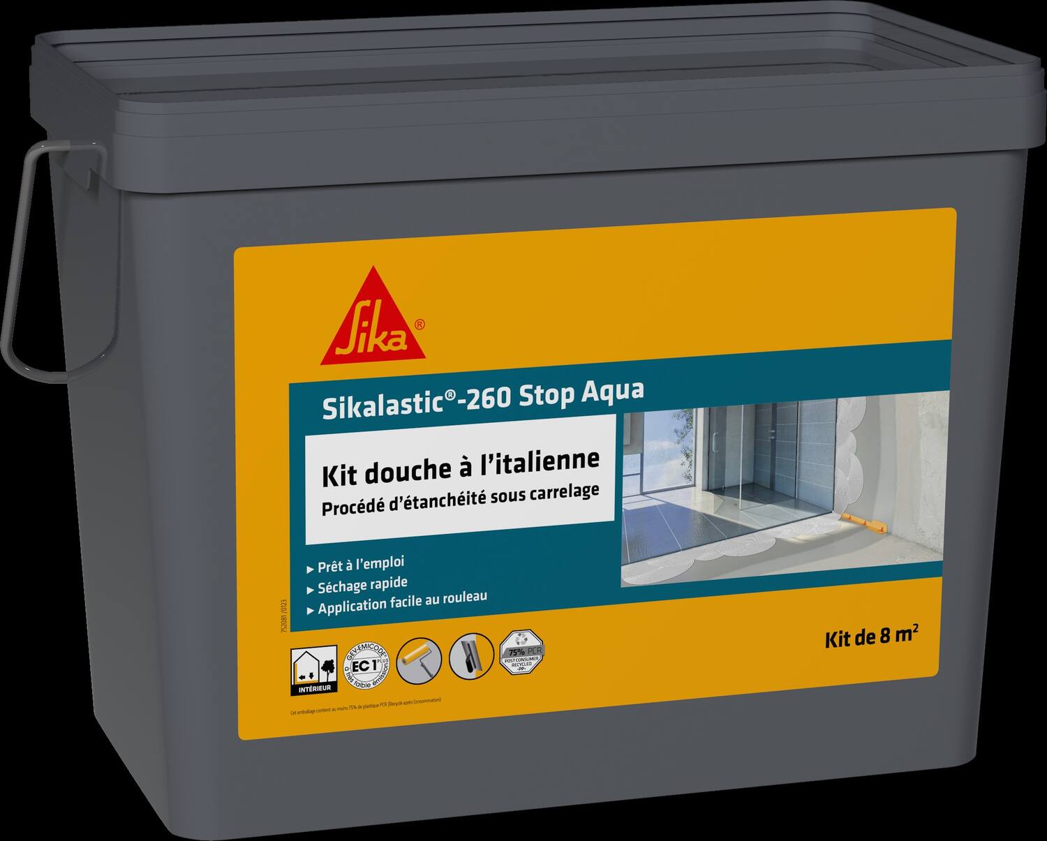 Kit douche à l'italienne Sikalastic-260 Stop Aqua 8m² - SIKA