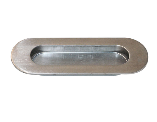 Poignée pour porte à galandage Ovale inox 40x120mm - CHRISLIGNE