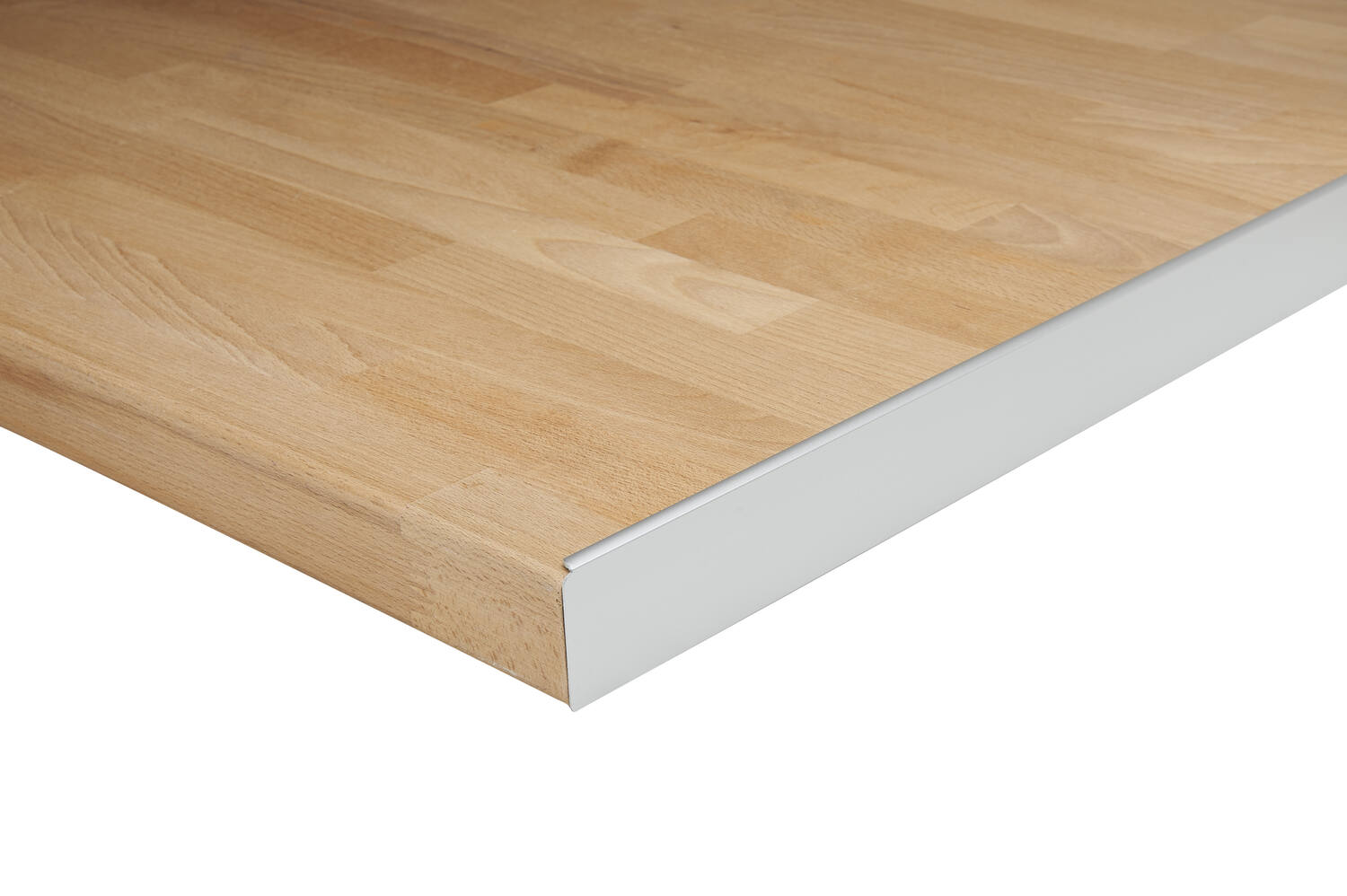 Profil de finition de plan de travail aluminium 2/4 rond 670x38mm