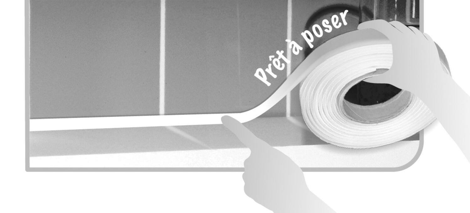 JOINT D'ETANCHEITE SOUPLE ADHESIF BLANC 3 ml