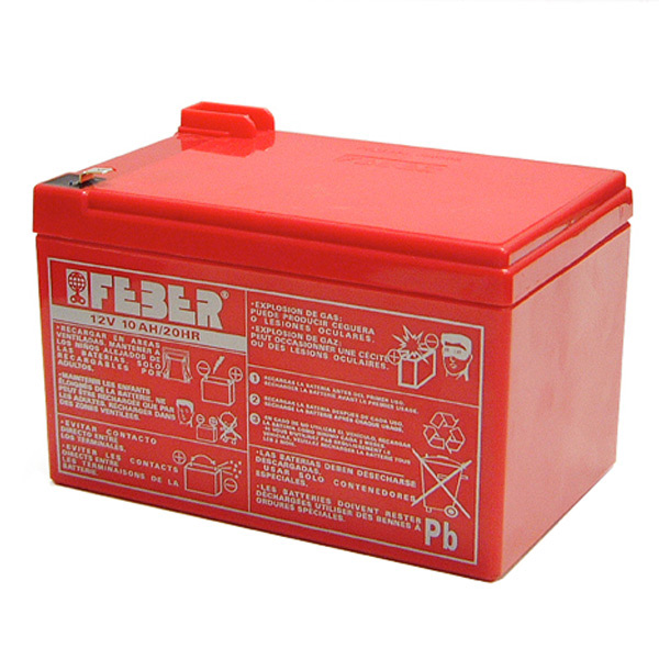 batterie 12v - 10ah pour voiture électrique  - FEBER