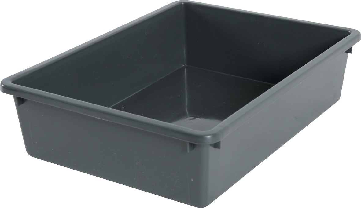 Bac à litière pour chat 38,5 x 28,5 x 9,5 cm gris - ZOLUX