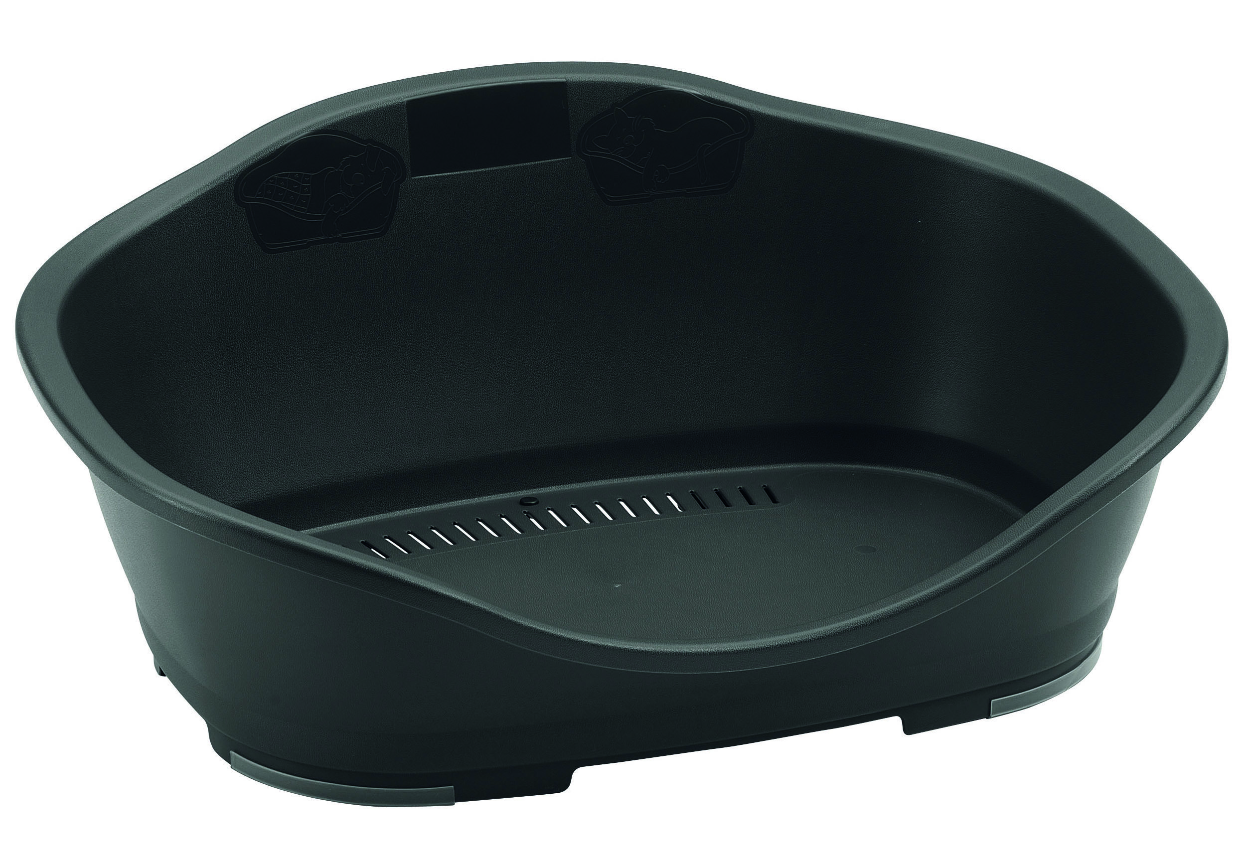 Lit sleeper en plastique 156×41 cm gris foncé