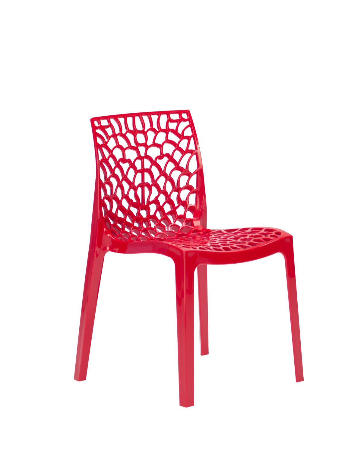 Chaise design Gruvyer - rouge