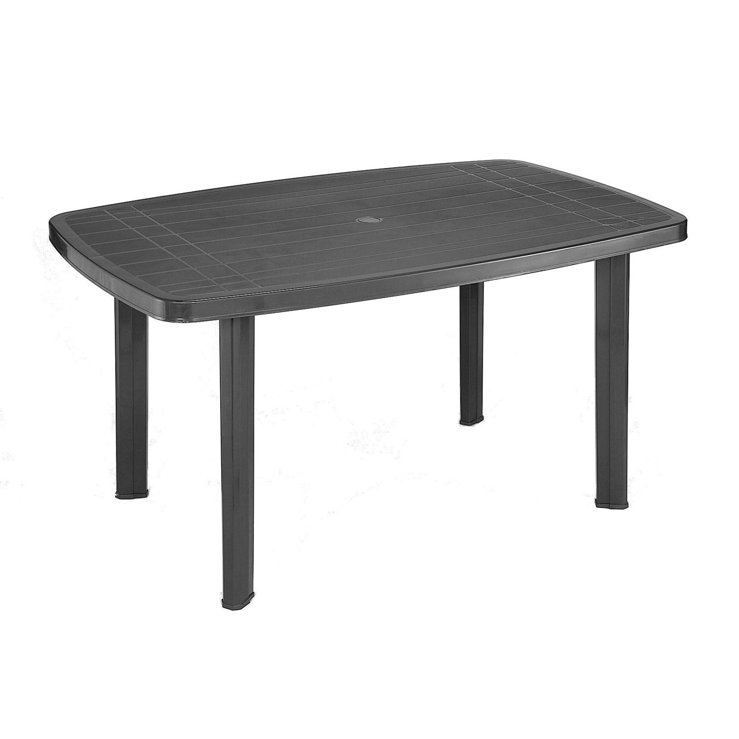 Table de jardin en résine Faro ovale 137x85x72cm Anthracite - PROGARDEN