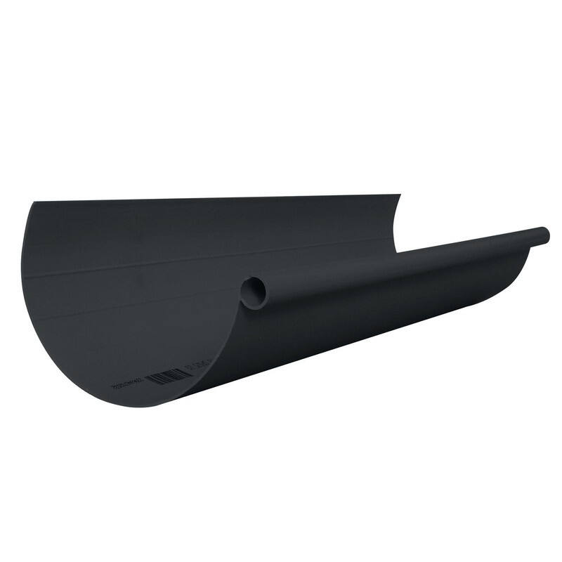 Profil de gouttière ronde dév 250 graphite 4m - FITT