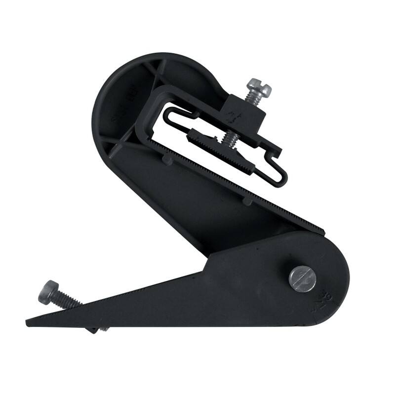 Crochet orientable gouttière graphite