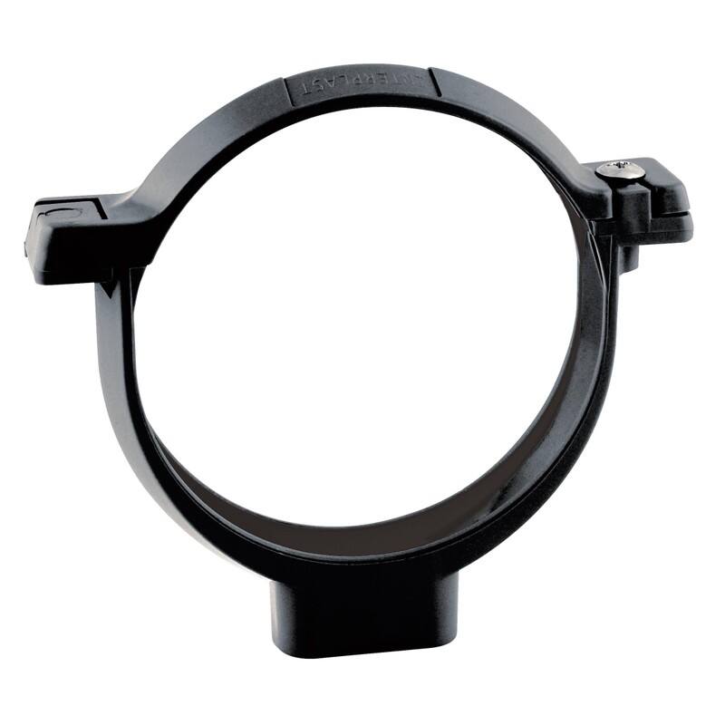 Collier de fixation à vis pour tube de descente Ø80mm graphite