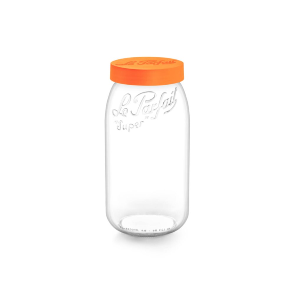 Bocal en verre Color Vis 3L Orange - LE PARFAIT
