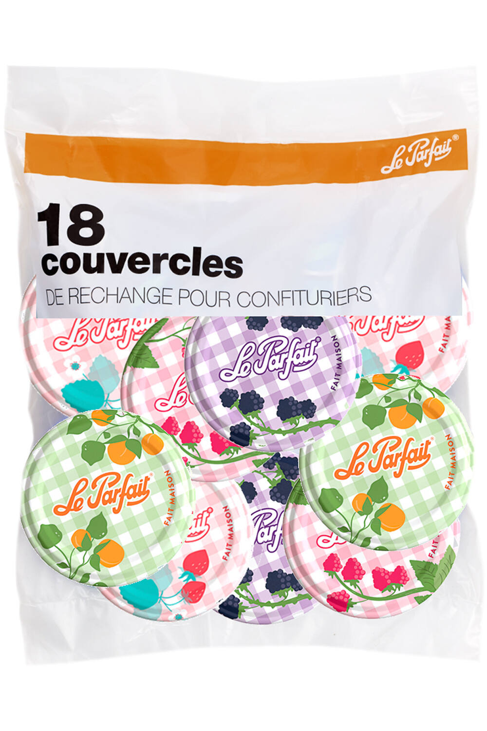 18 Couvercles Confiturier 82mm - LE PARFAIT