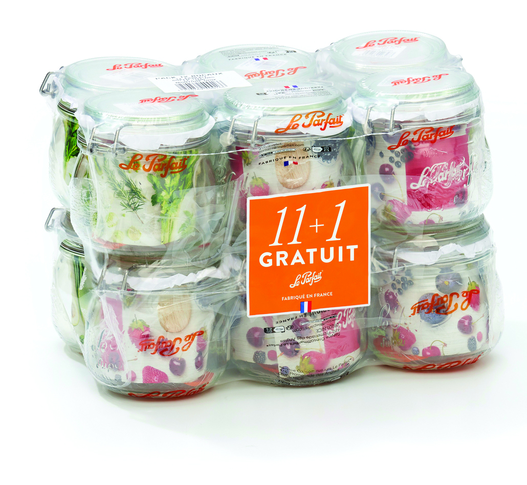 12 bocaux (11+1 gratuit) 0,5L Ø85mm - LE PARFAIT
