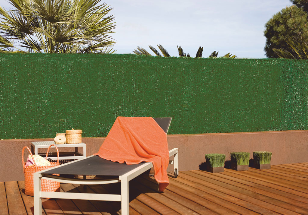 Haie artificielle Occultation 85% 1x3m Vert bicolore - NORTENE