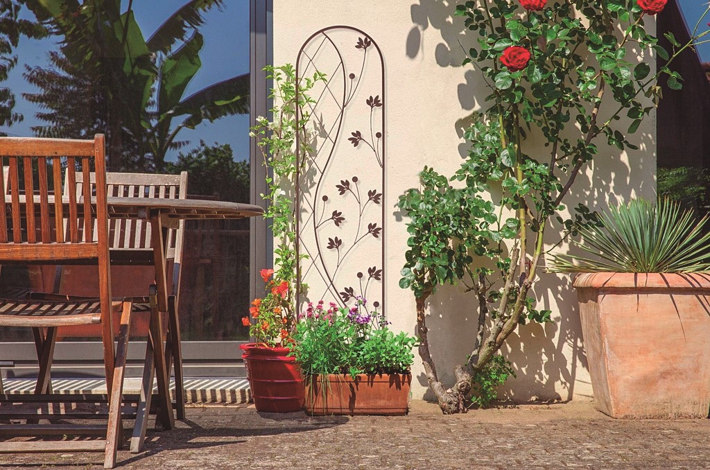 Treillis métal à planter Anthracite 0,35x1,50m