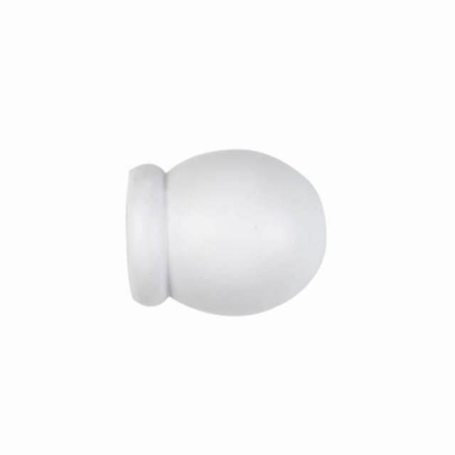 IDEAS WOOD - Embout Sphère Blanc x2
