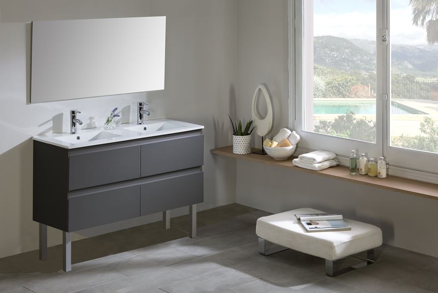 Ensemble metropolis 120cm +pied gris