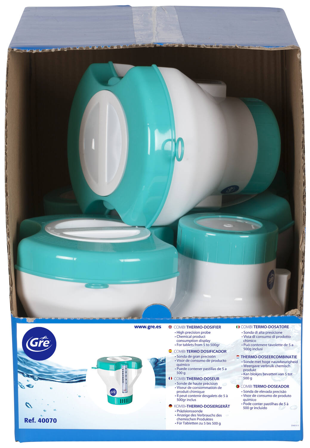 Diffuseur chlore Ø18 cm avec thermomètre intégré - GRE