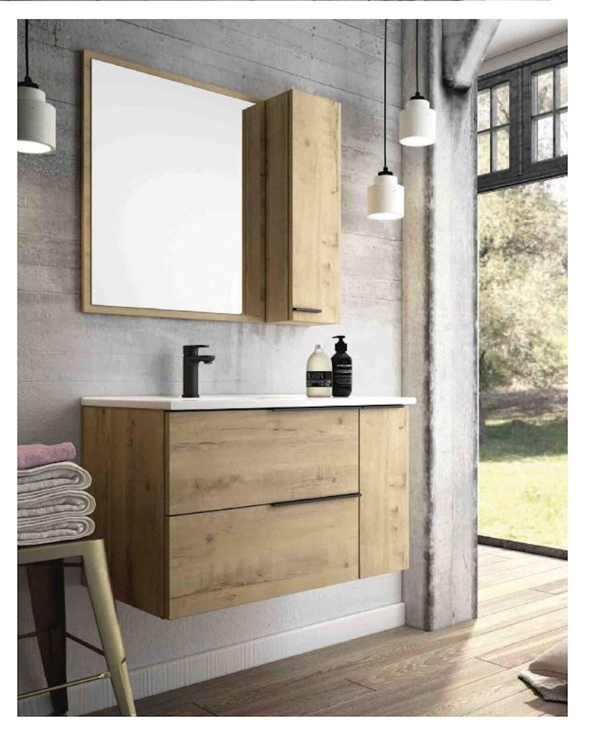 Meuble de salle de bain Reign Roble - EGORE