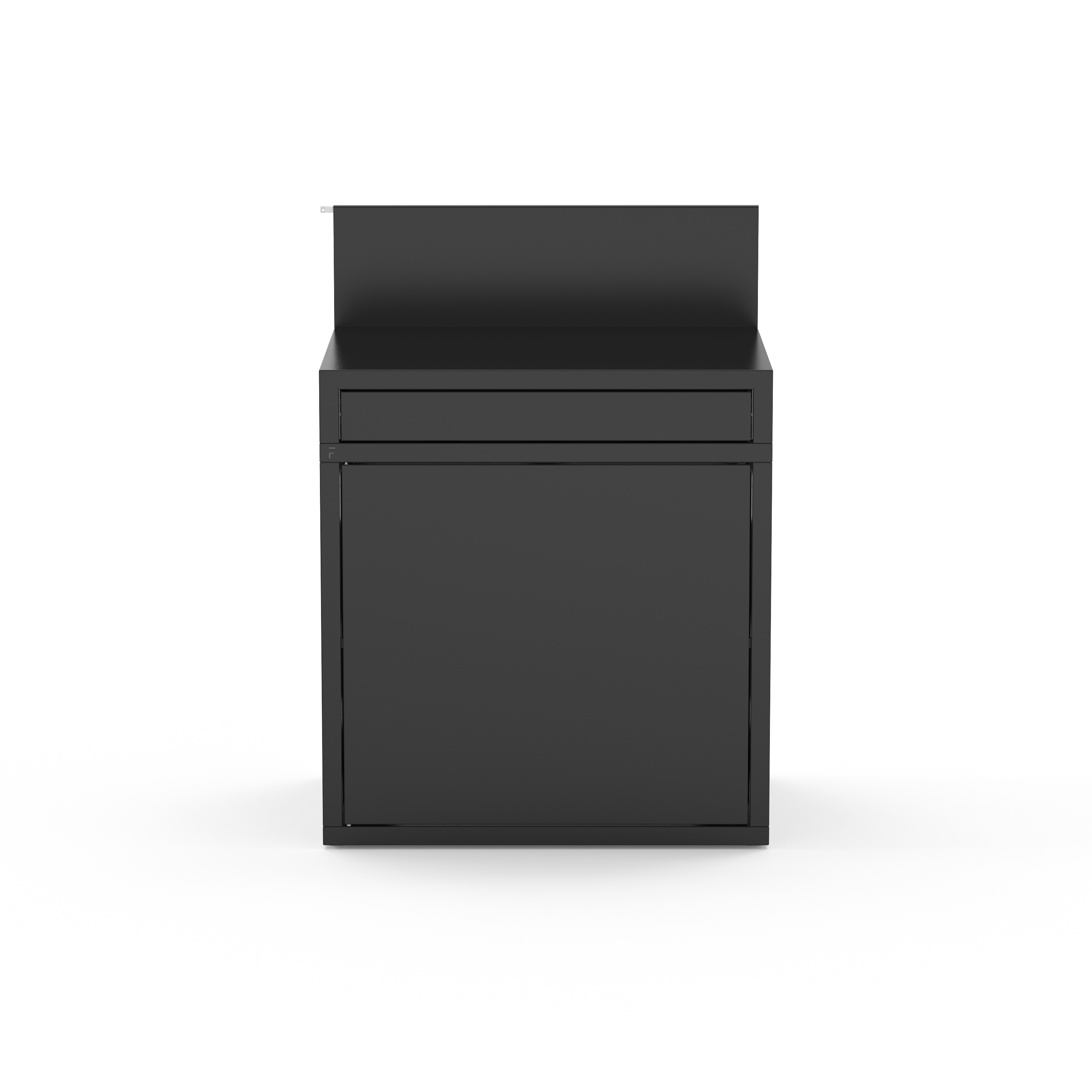 Support desserte acier ferme noir 