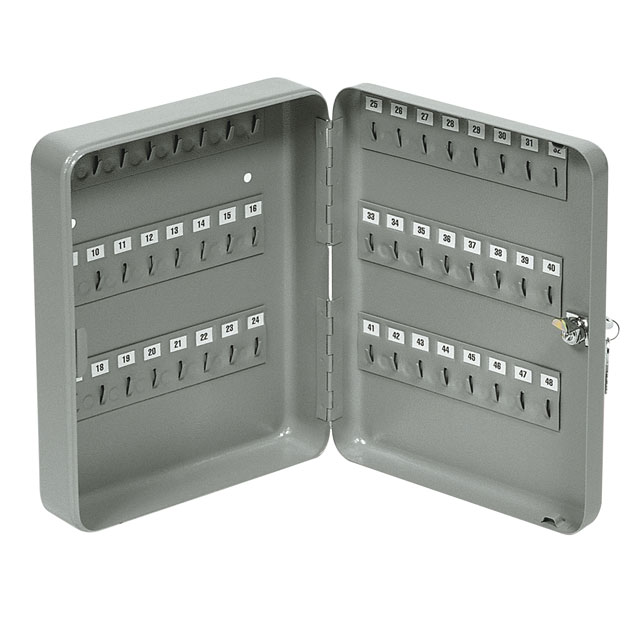 Armoire 48 clés 24 x 7 x 30 cm gris - ELEGANT