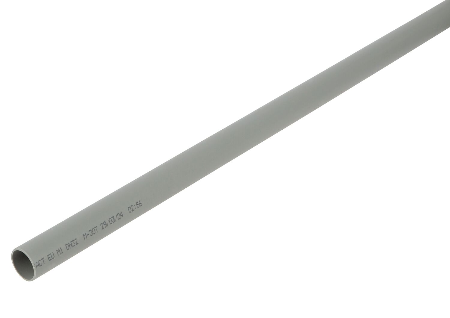 Tube d'évacuation ø32mm mâle-mâle L.1m