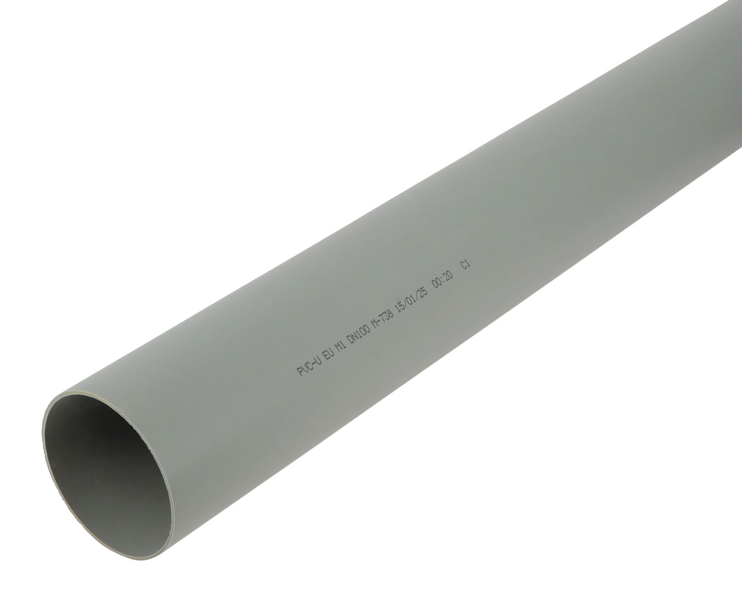 Tube d'évacuation ø100mm mâle-mâle L.2m