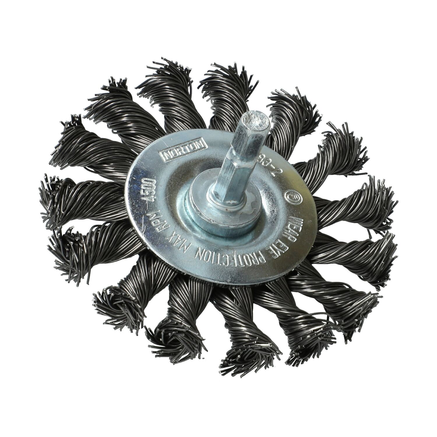 Brosse perceuse circulaire acier torsadé Ø75mm - NORTON