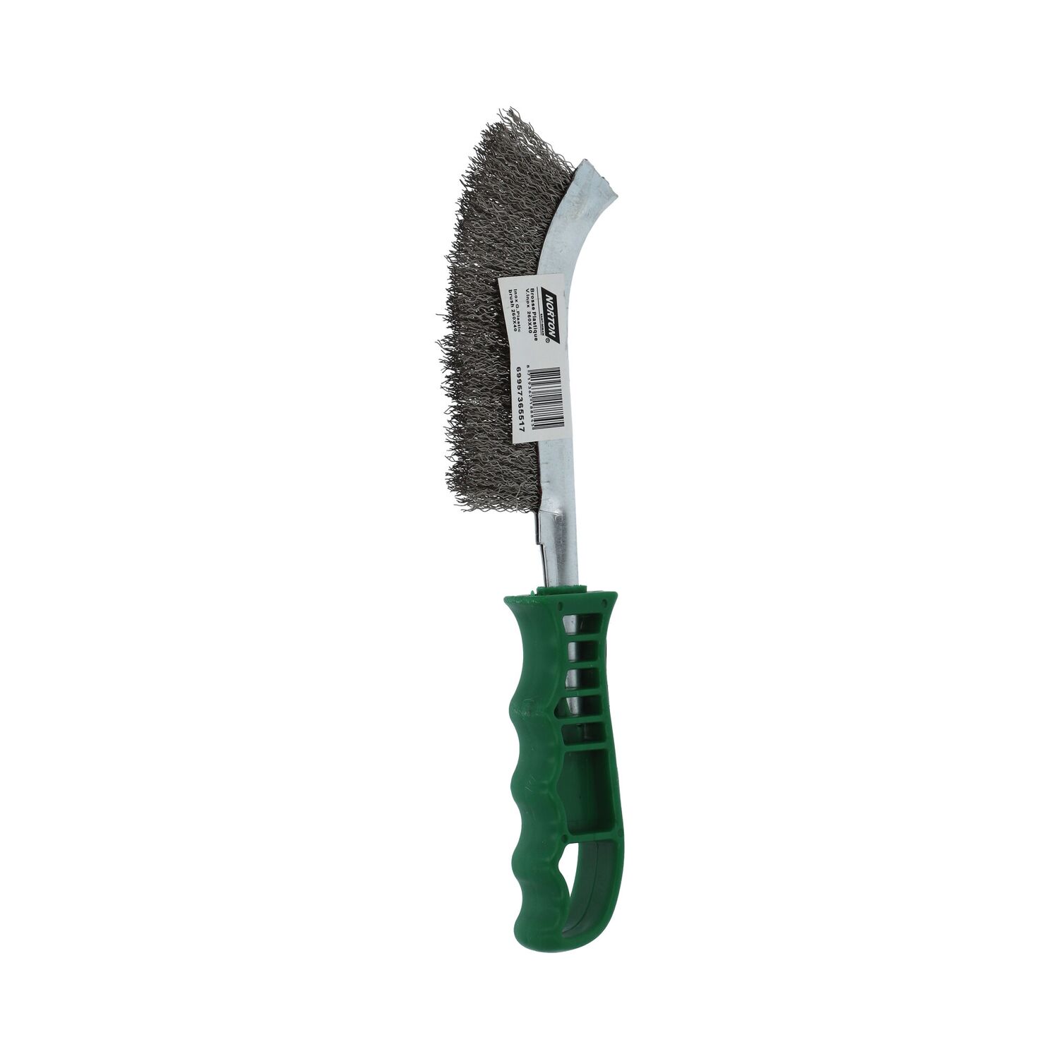 Brosse main inox vert 260x40mm - NORTON