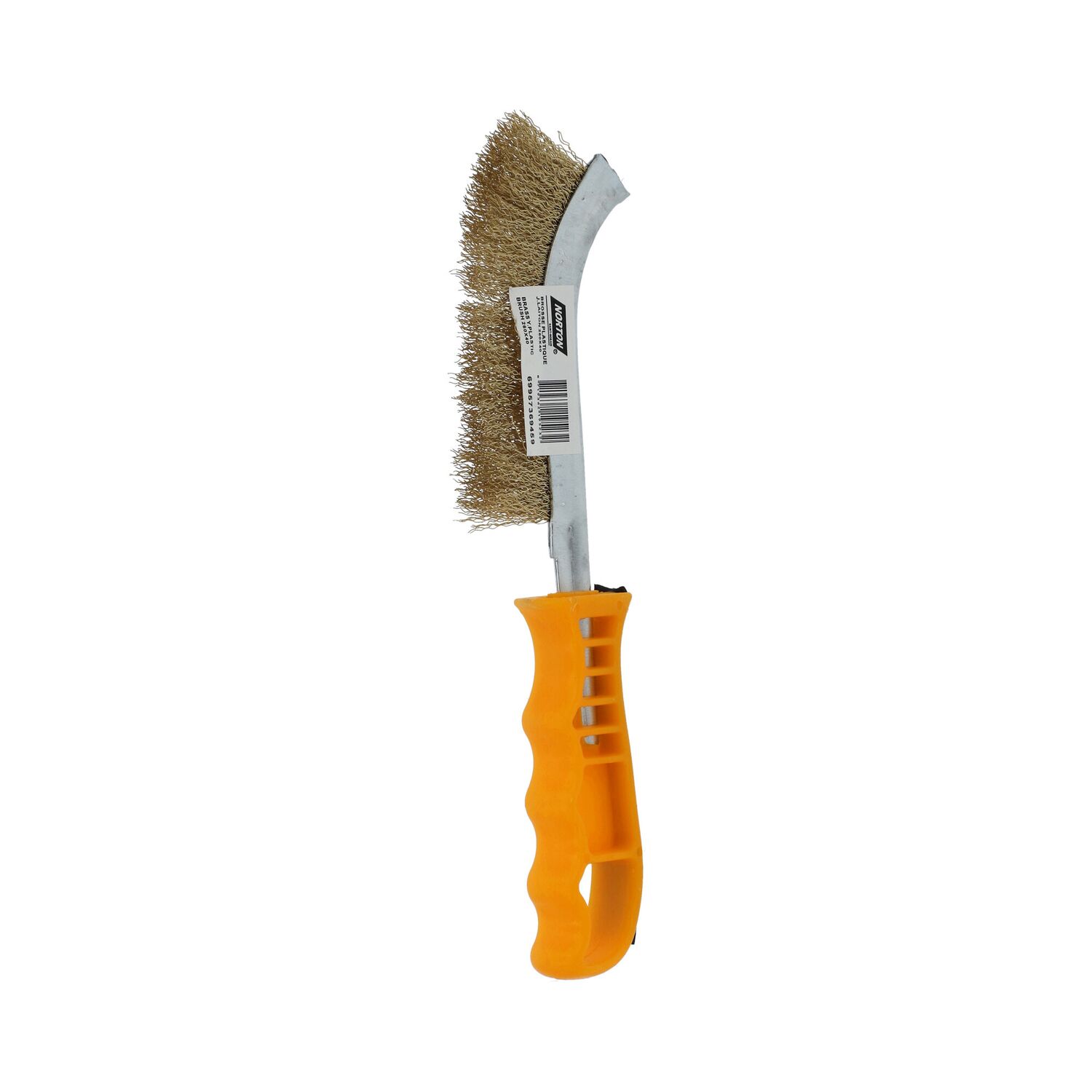 Brosse main laiton jaune 260x40mm - NORTON