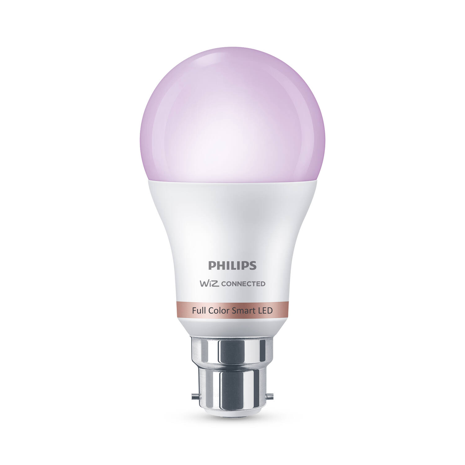 Ampoule SMD connectée standard B22 RVB CCT opaque 60W - PHILIPS