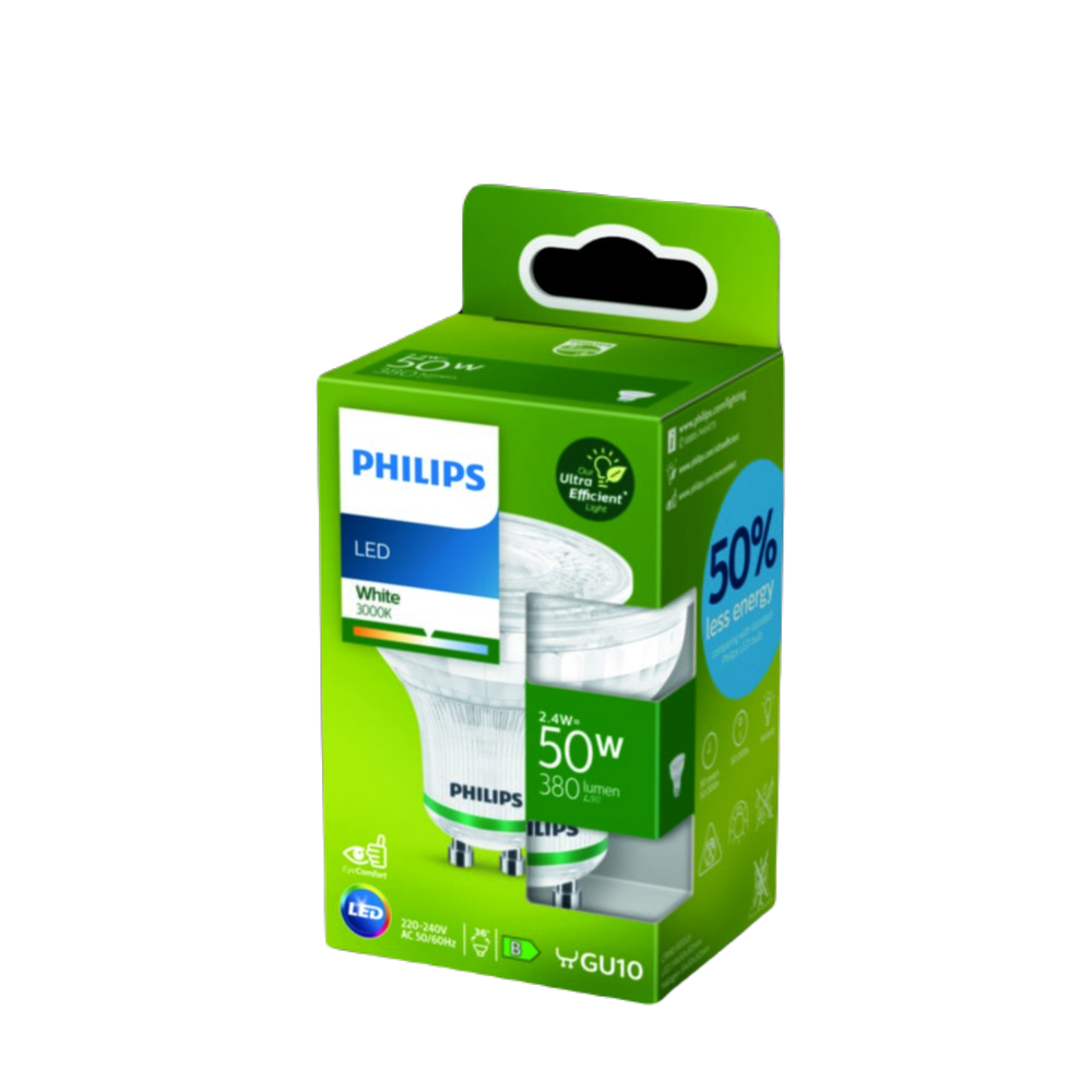 Ampoule SMD GU10 50W blanc chaud - PHILIPS