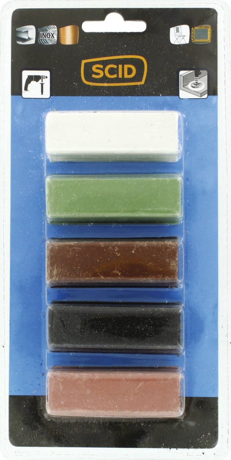 Assortiment 5 Pâtes à polir - SCID