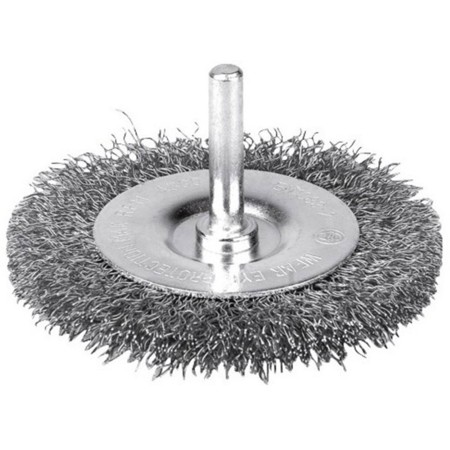 Brosse circulaire fils inox ondulés Ø 100 mm - SCID