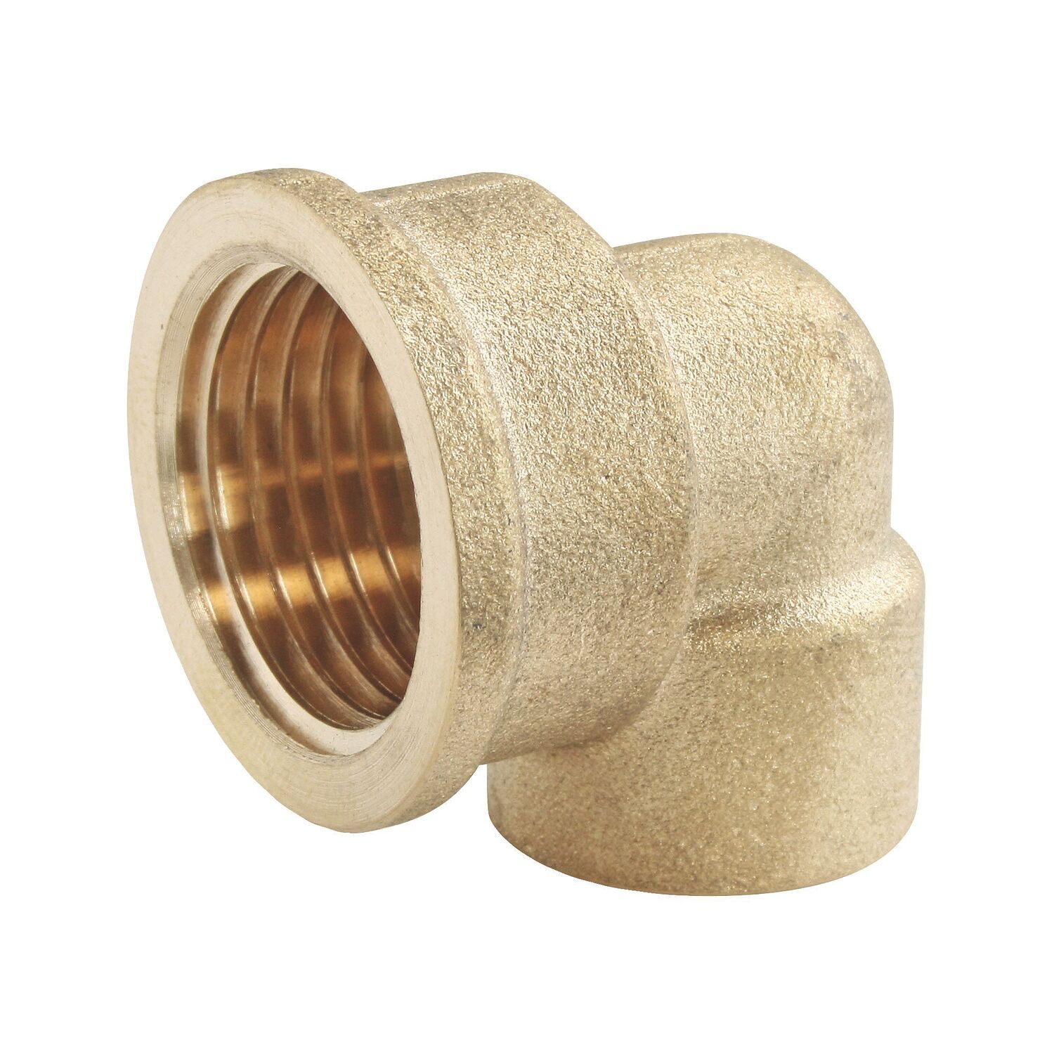 Coude laiton 90° Ø14  - femelle 15/21