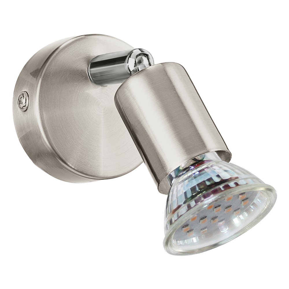 Patère Mini LED 1 lumière GU10 3W Nickel Mat EGLO