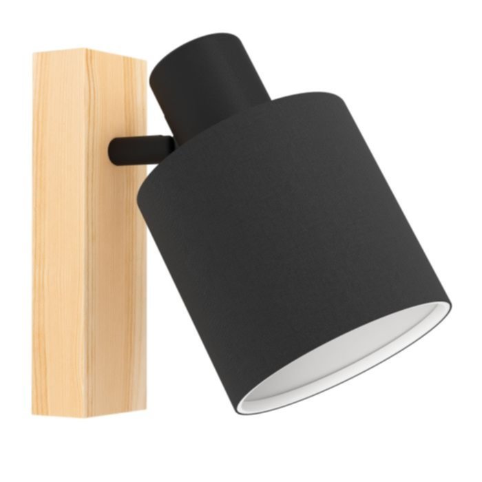 Applique murale Batallas bois/noir 1 lumière - EGLO