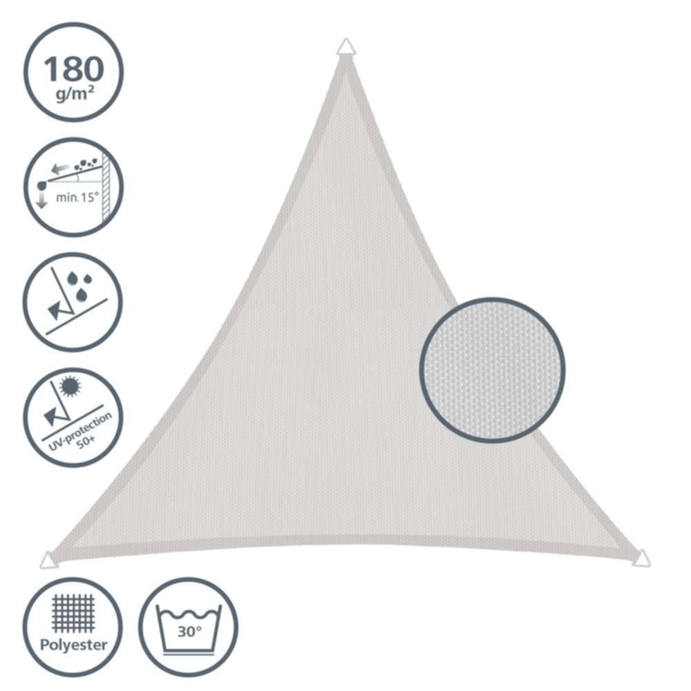 Voile d’ombrage triangle crème
