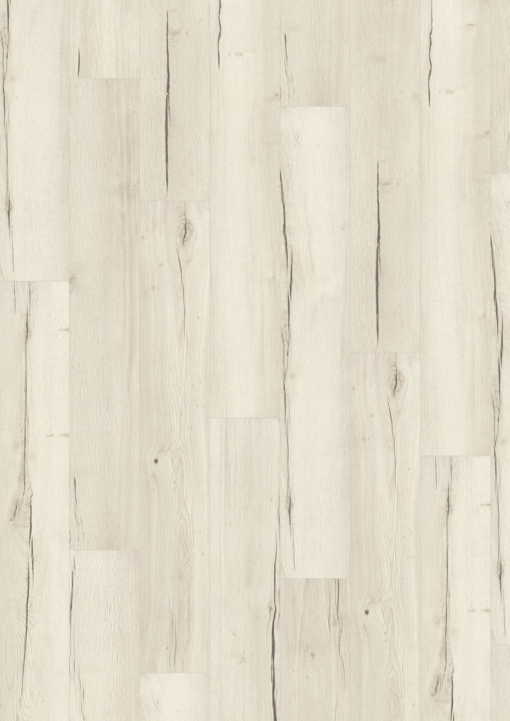 Revêtement de sol stratifié Aqua+ classe 32 Chêne Creston blanc 4 chanfreins 129,2x19,3x0,8cm - EGGER