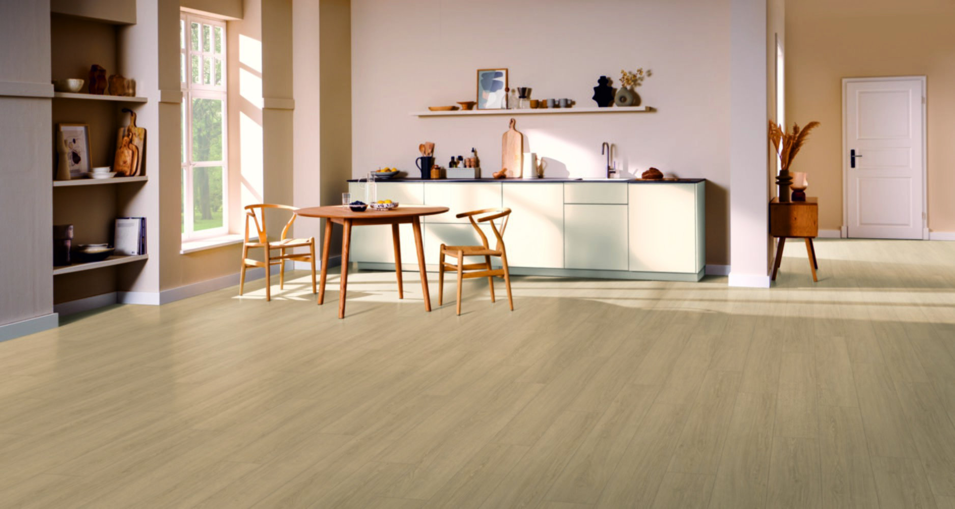 Revêtement de sol stratifié Aqua chêne Victoria Naturel 833  - EGGER