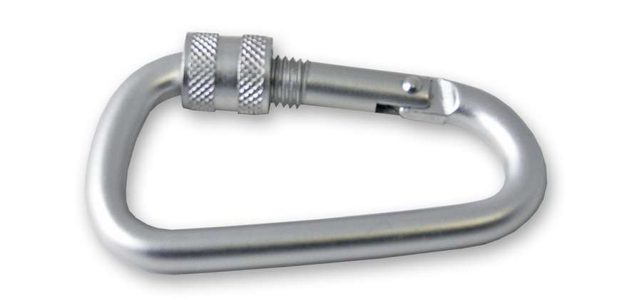 Porte-mousqueton asymétrique à vis