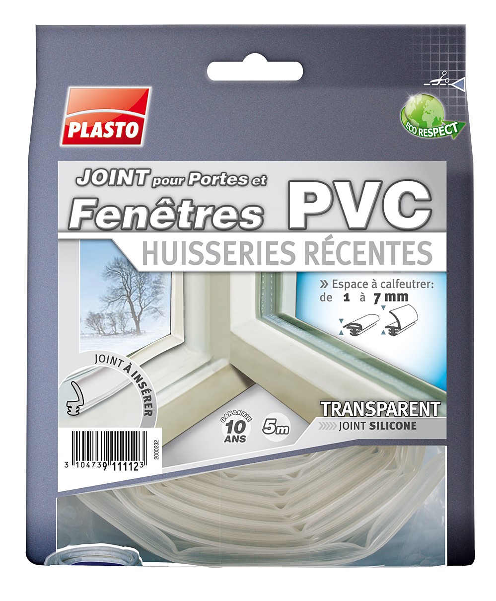 Joint transparent PVC huisseries récentes