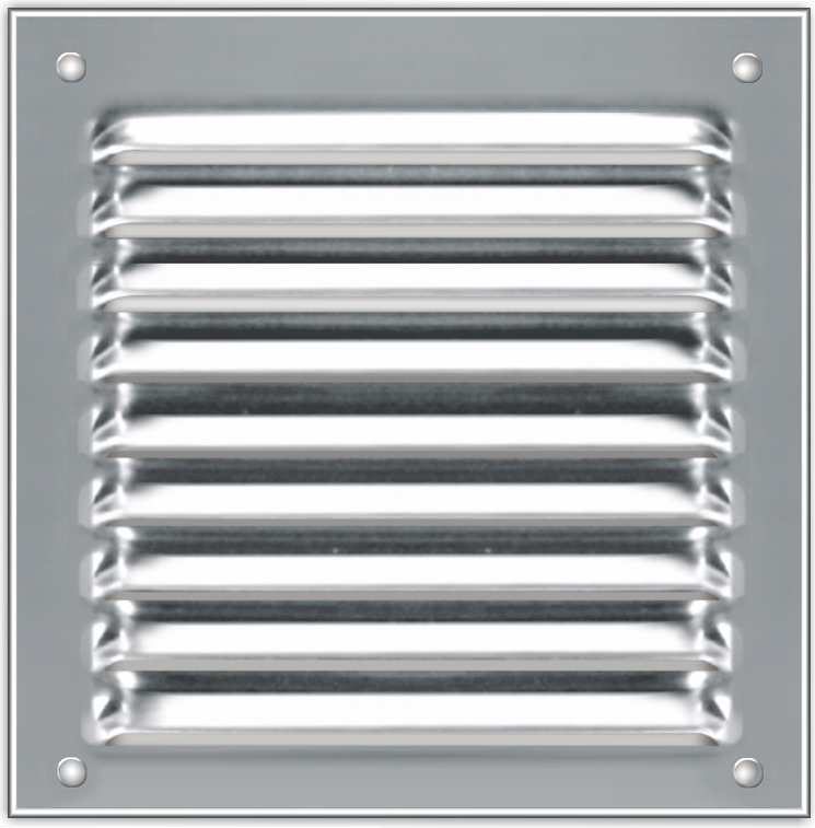 grille aluminium 150x150mm - avec moustiquaire - AUTOGYRE