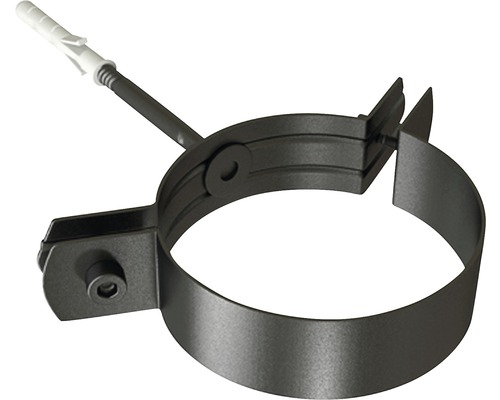 Collier mural noir mat Ø80mm - TEN