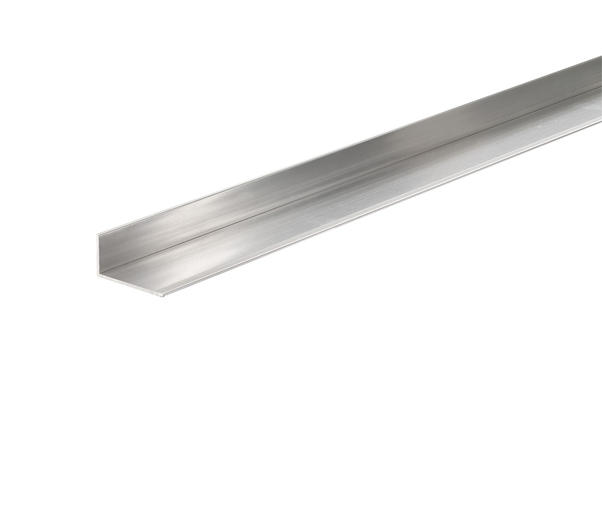 Cornière irr. alu anodisé chromé argent mm. 25x15x1.5 - ARCANSAS