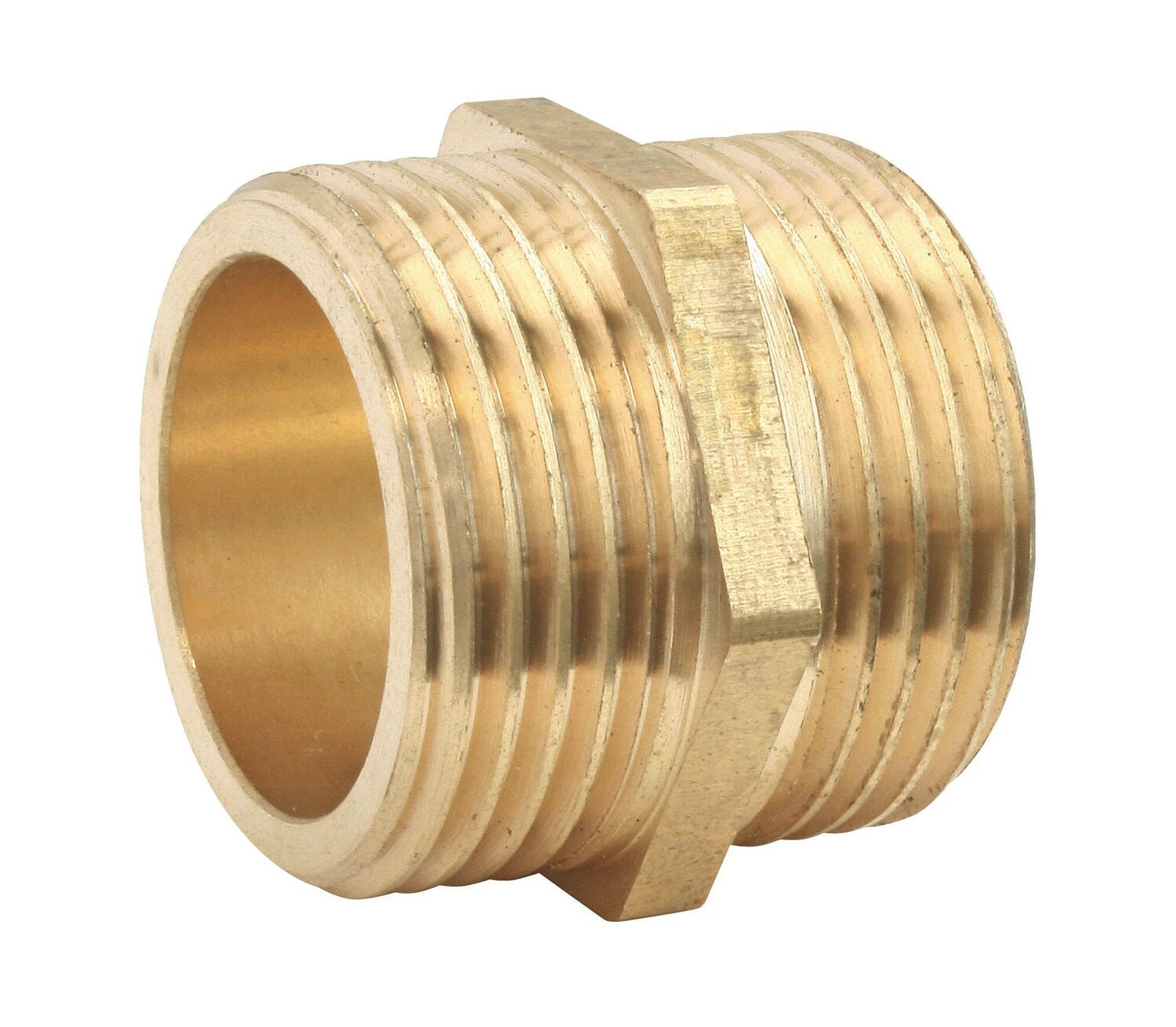 Mamelon laiton double mâle 15/21